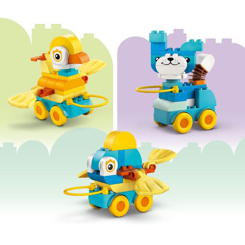 LEGO DUPLO Town 10448, 3-i-1 Dyr på hjul