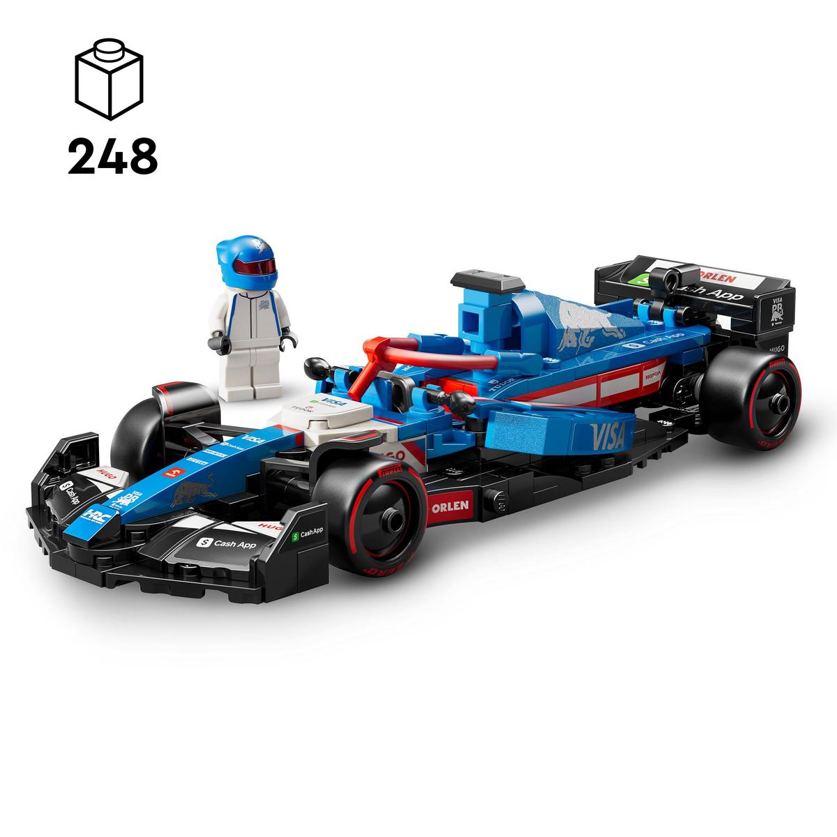 LEGO Speed Champions 77246, Visa Cash App RB VCARB 01 F1® Løpsbil