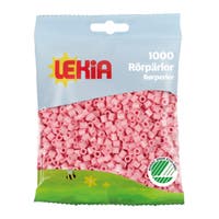 Rørperler 1000 stk Lysrosa