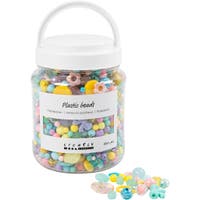 Klassiske perler, blandede farger, Dia. 5-35 mm, Hull