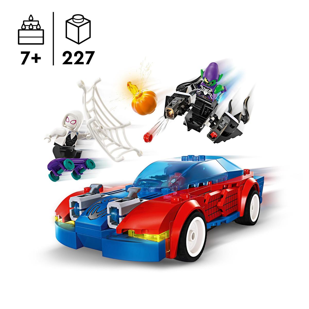 LEGO Marvel 76279, Spider-Mans racerbils & Venom Green Goblin