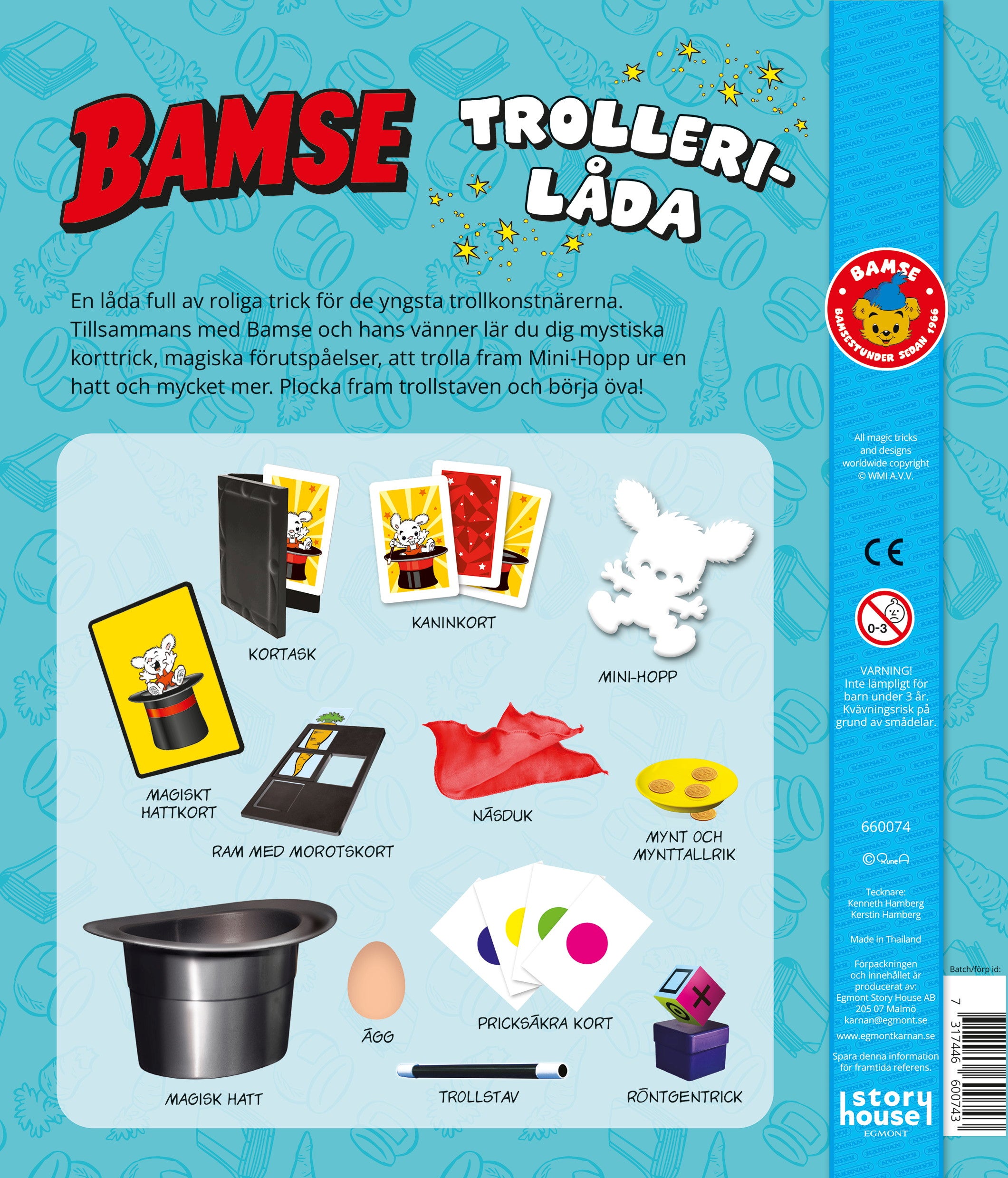 SE - BAMSES TROLLERILÅDA MED HATT