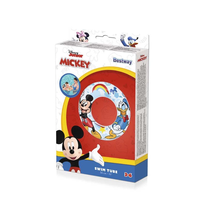 Baderring Mickey Mouse & Donald Duck 56cm – Bestway 3–6 år