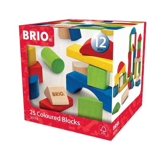 BRIO, Fargede treklosser, 25 stk