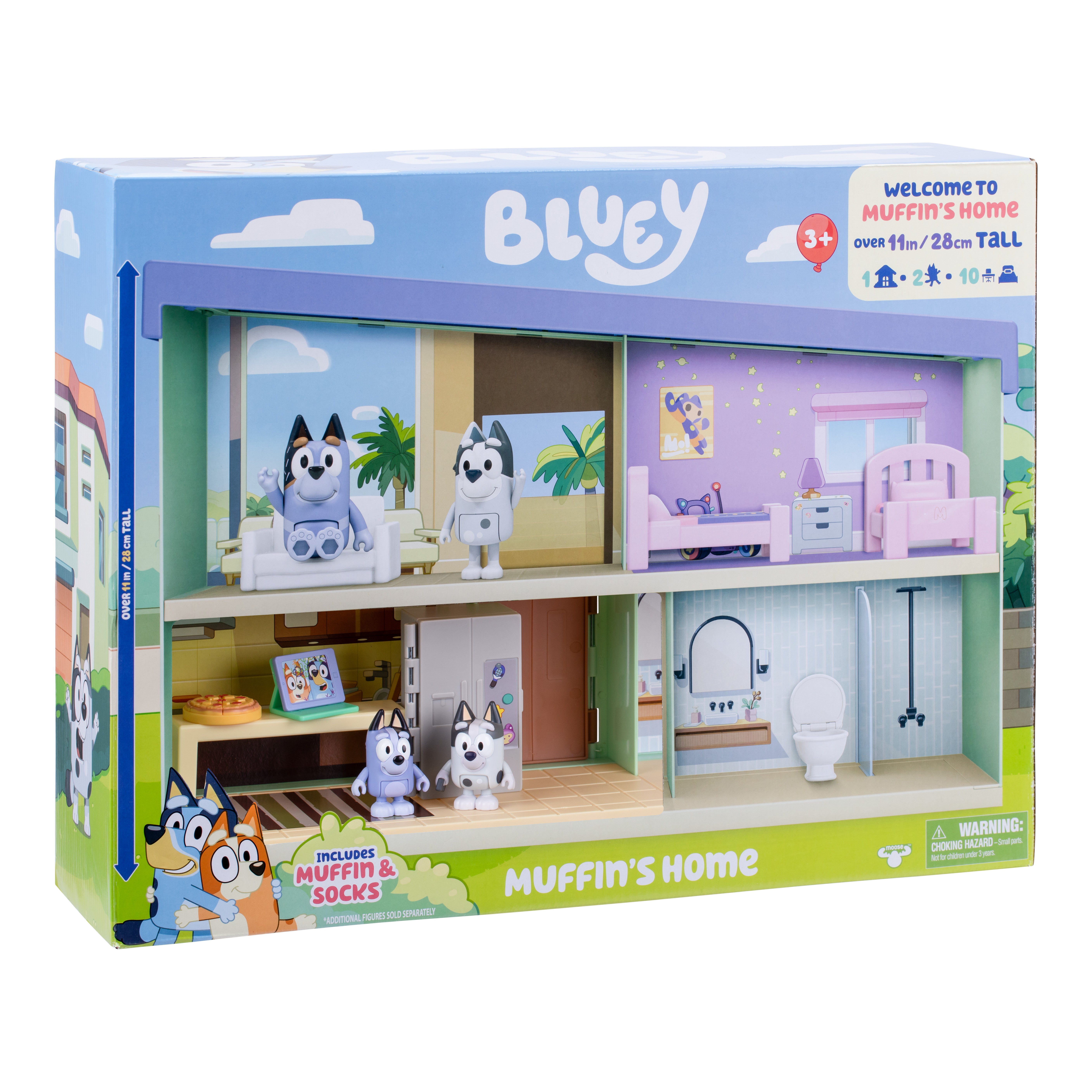 Bluey Muffins House Playset fra 3 år