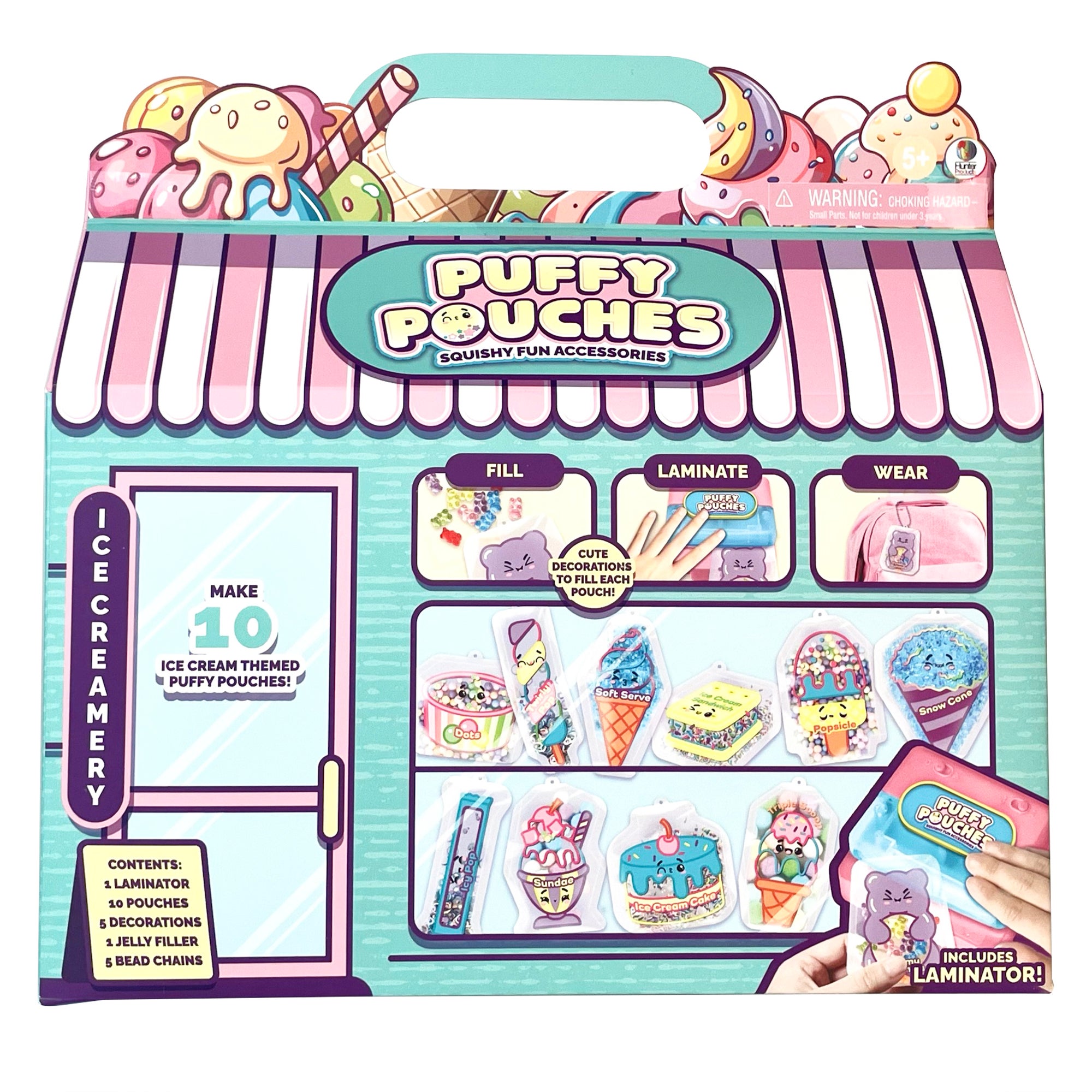 Puffy Pouches Temasett – lag 10 poser med laminator