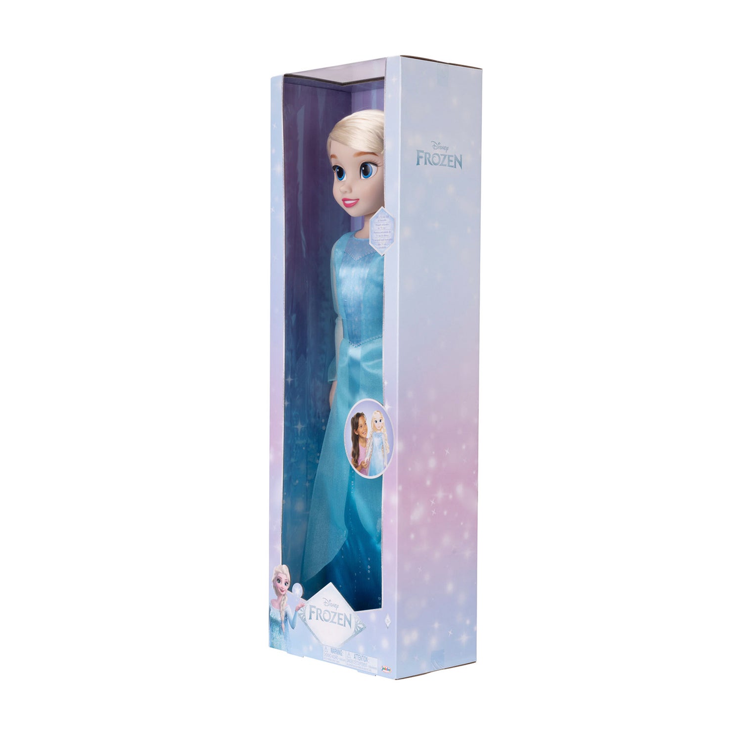 Disney Playtime Elsa-dukke 28 tommer med børste