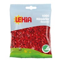Rørperler 1000 stk Julrød