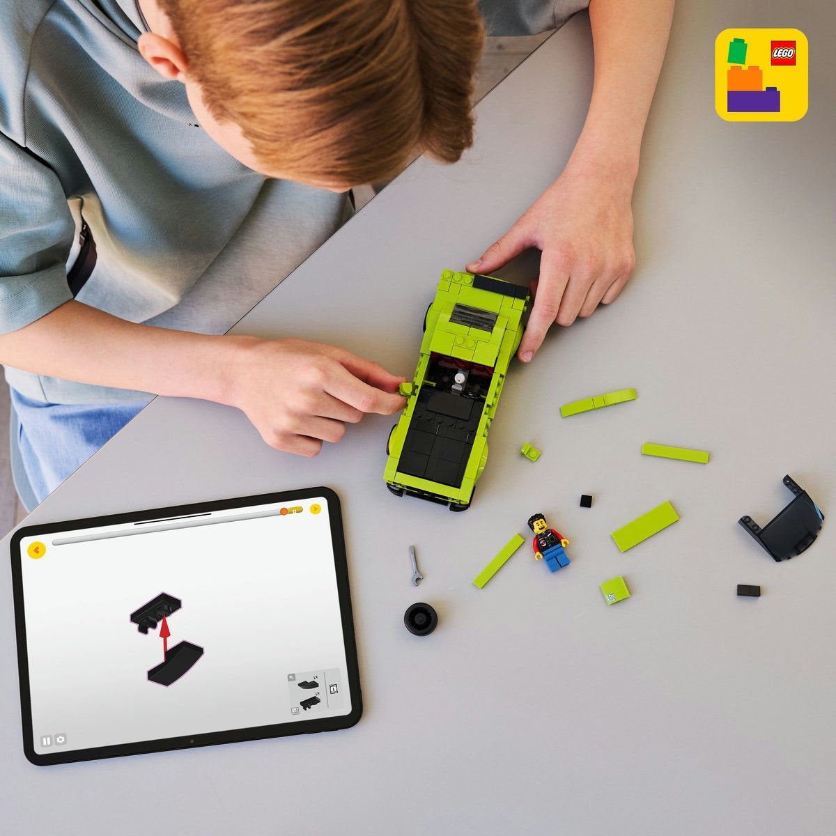 LEGO Speed Champions 77237, Dodge Challenger SRT Hellcat sportsbil