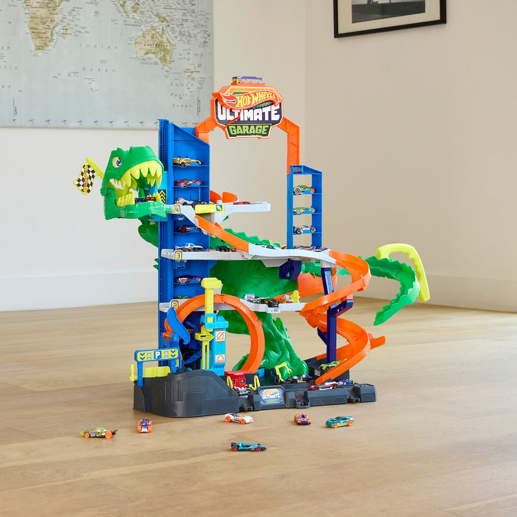 Hot Wheels City Ultimate T-Rex Garage