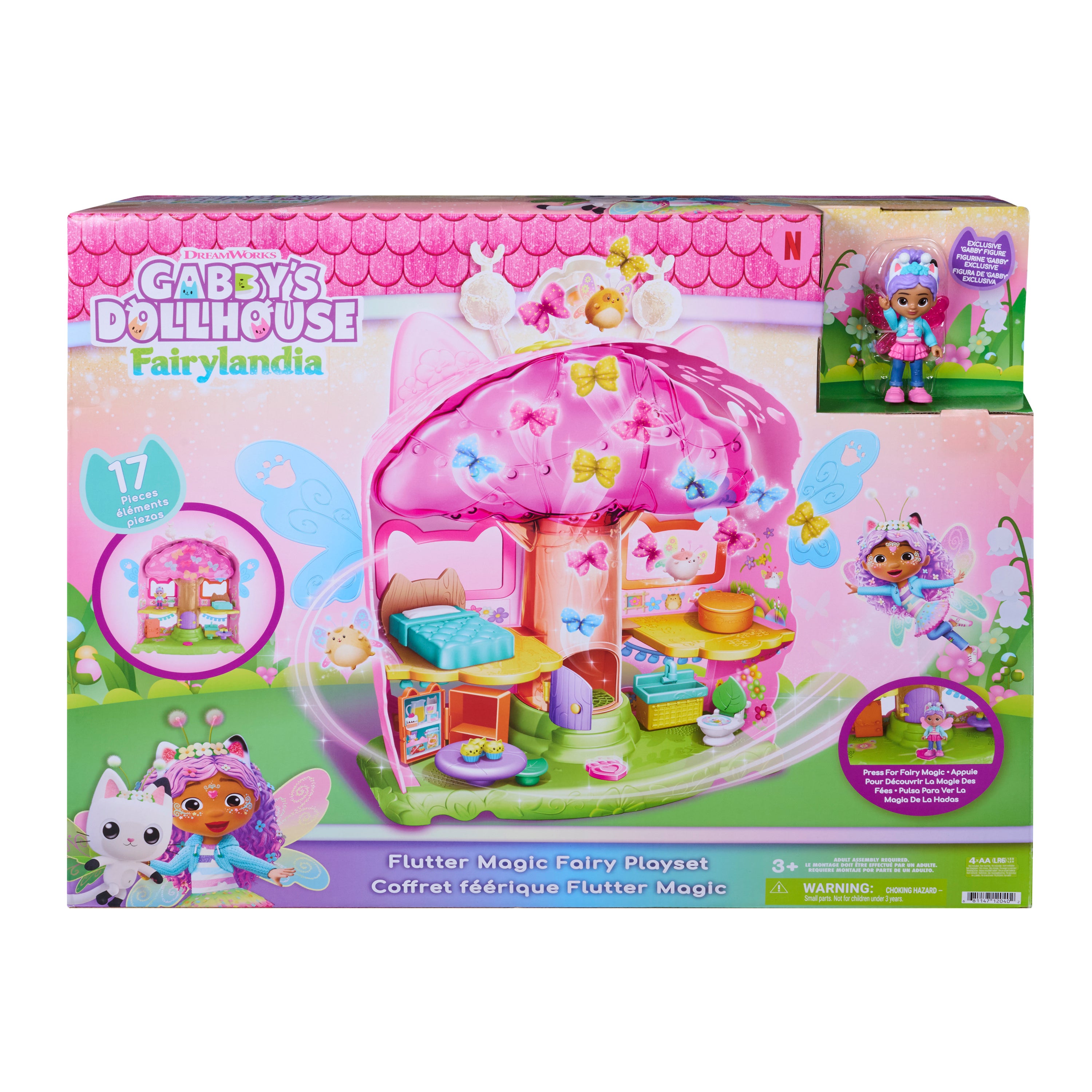 Gabby's Dollhouse Flutter Fairy Magic Playset