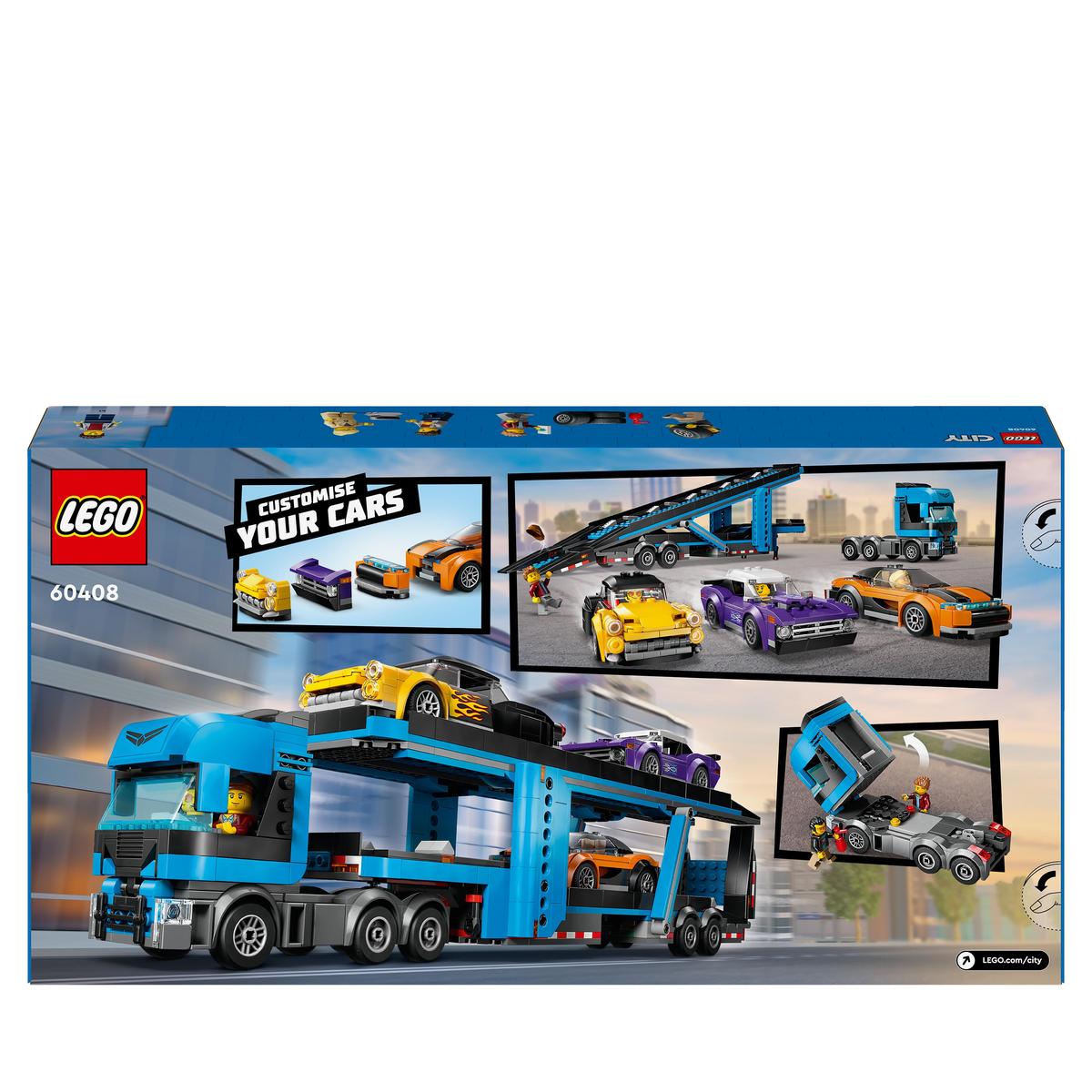 LEGO City 60408, Biltransport med sportsbiler
