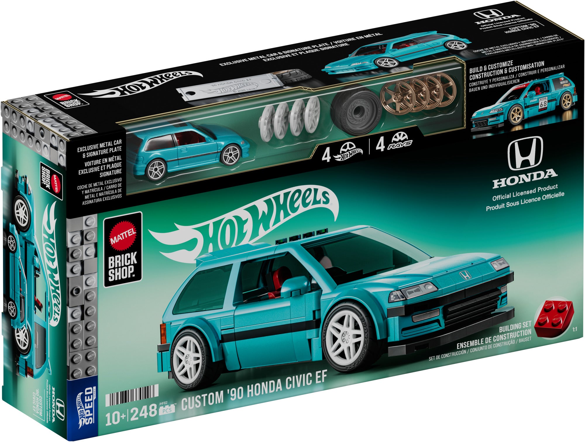 Mattel Brick Shop Speed Series Honda Custom '90 Civic EF