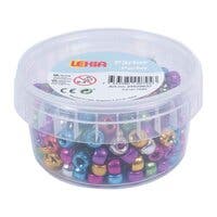 Perlekrukke Kongo blandede farger metall