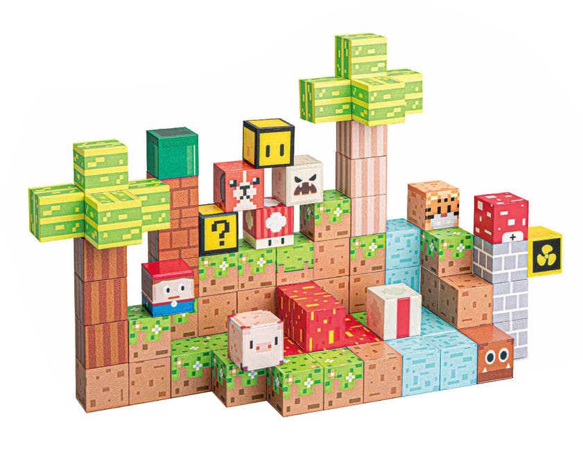Mag&Play magnetiske byggekuber 84 deler
