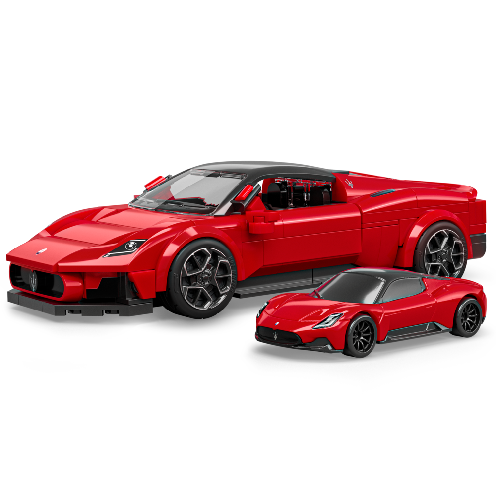 Mattel Brick Shop Hot Wheels Maserati MC20-byggesett