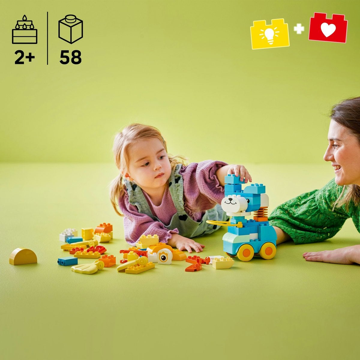 LEGO DUPLO Town 10448, 3-i-1 Dyr på hjul