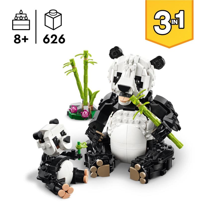 LEGO Creator 31165, Ville dyr: pandafamilie