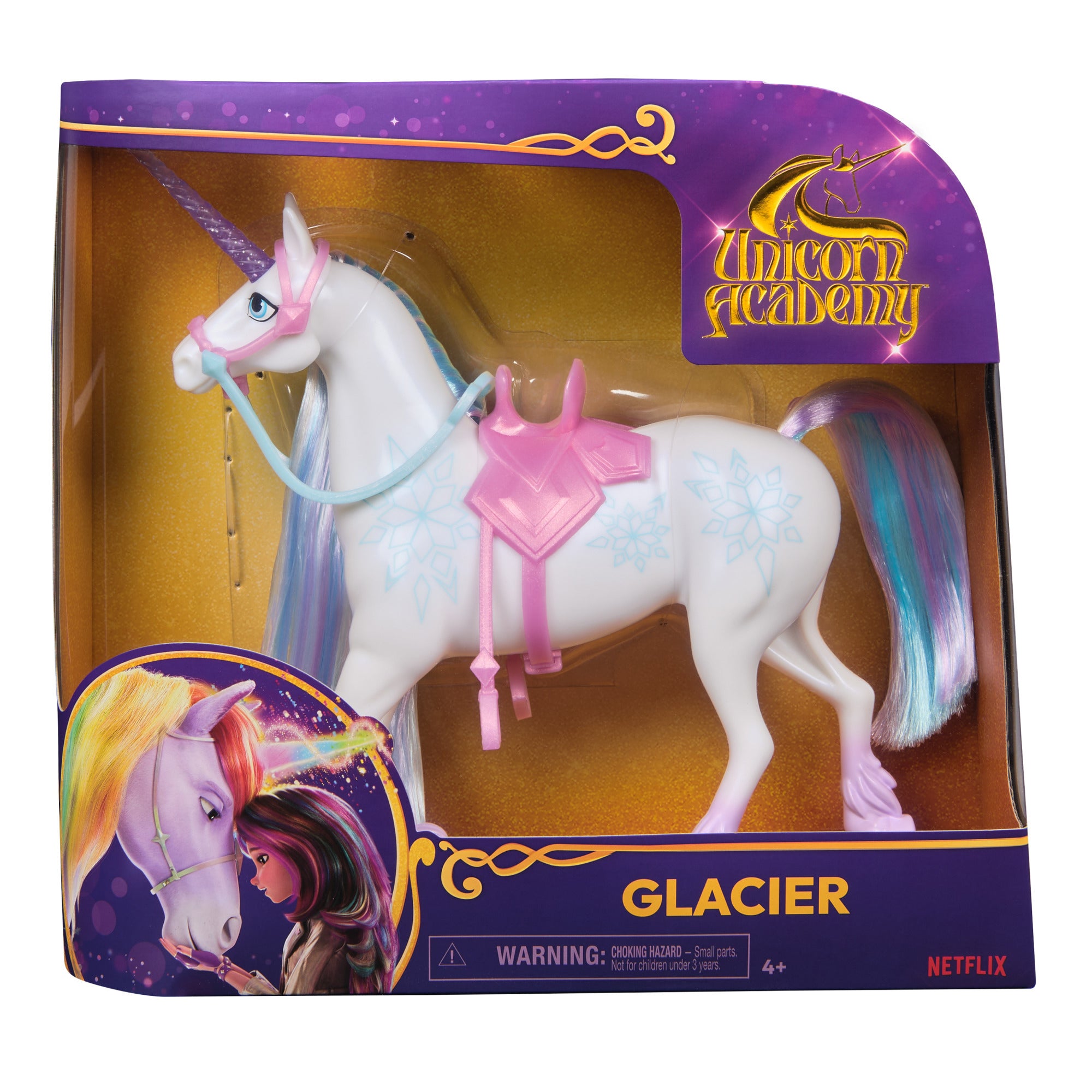 Unicorn Academy Mote Dukke Unicorn 28 cm-Glacier | Unicorn Academy