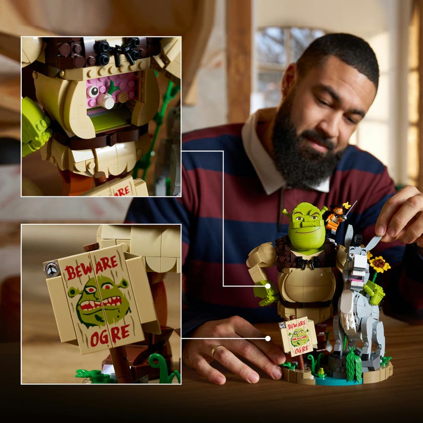 LEGO® Shrek: Shrek, Esel og Pus med Støvler, figursett 72423