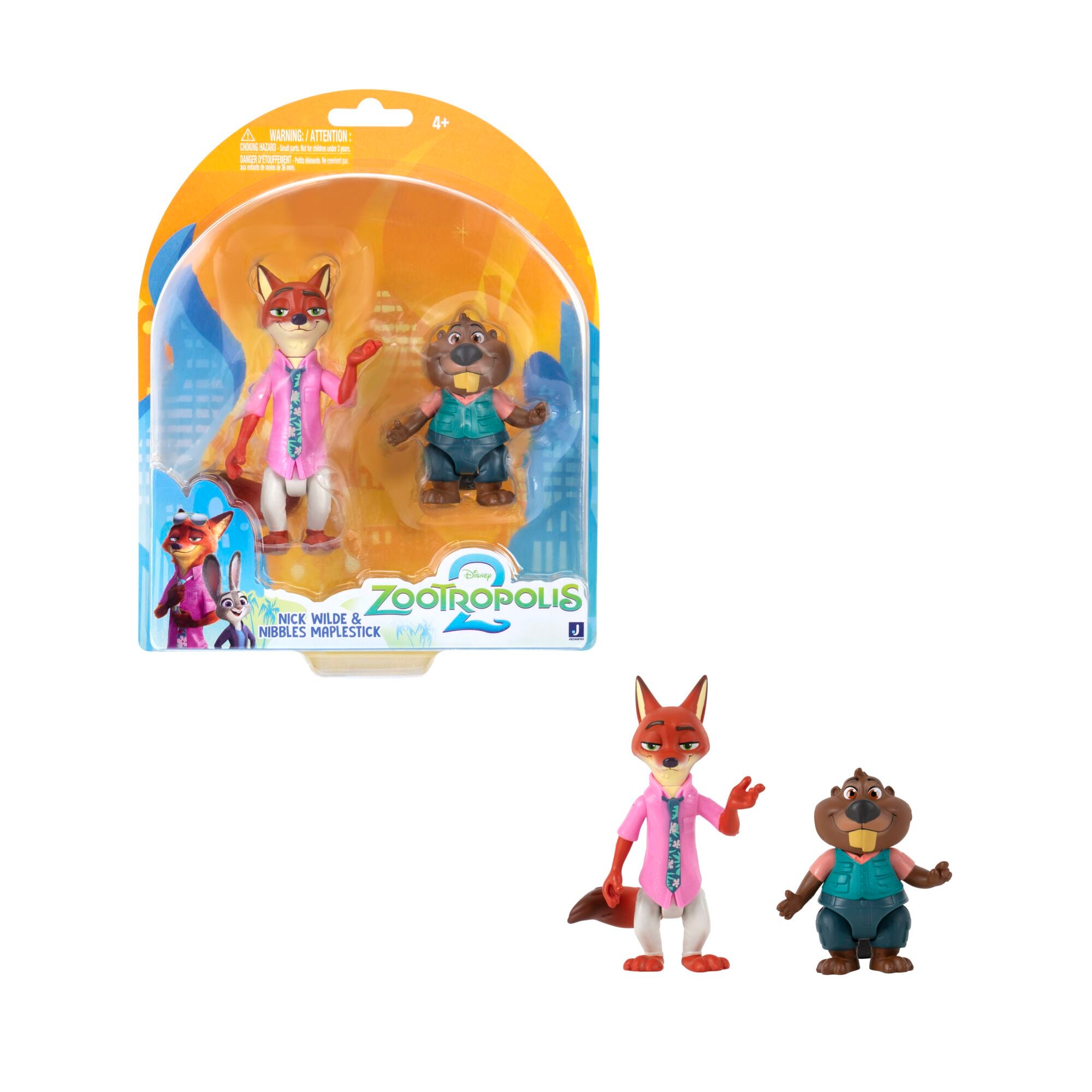 Zoopolis Rubbery Zootropolis Figur 2 Pack 9,5 CM Asst. - Lekia.se
