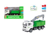 Rapid Speed - Lastebil med heisekran 1:32 grønn lyd & lys