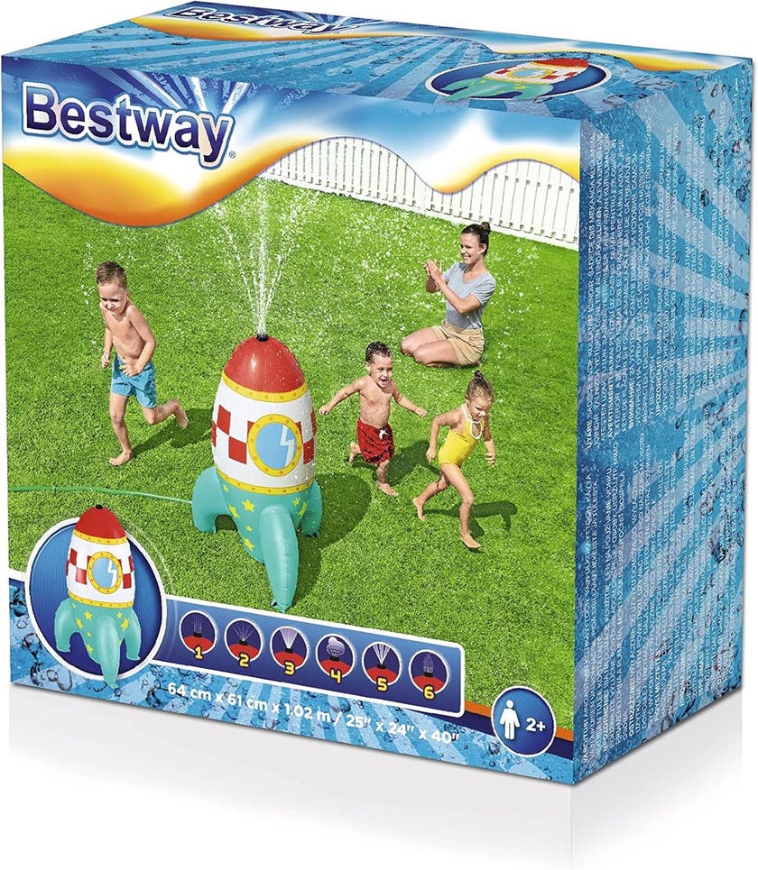Bestway Space Blast Oppblåsbar Vannspreder til barn – 64 x 61 x 102 cm