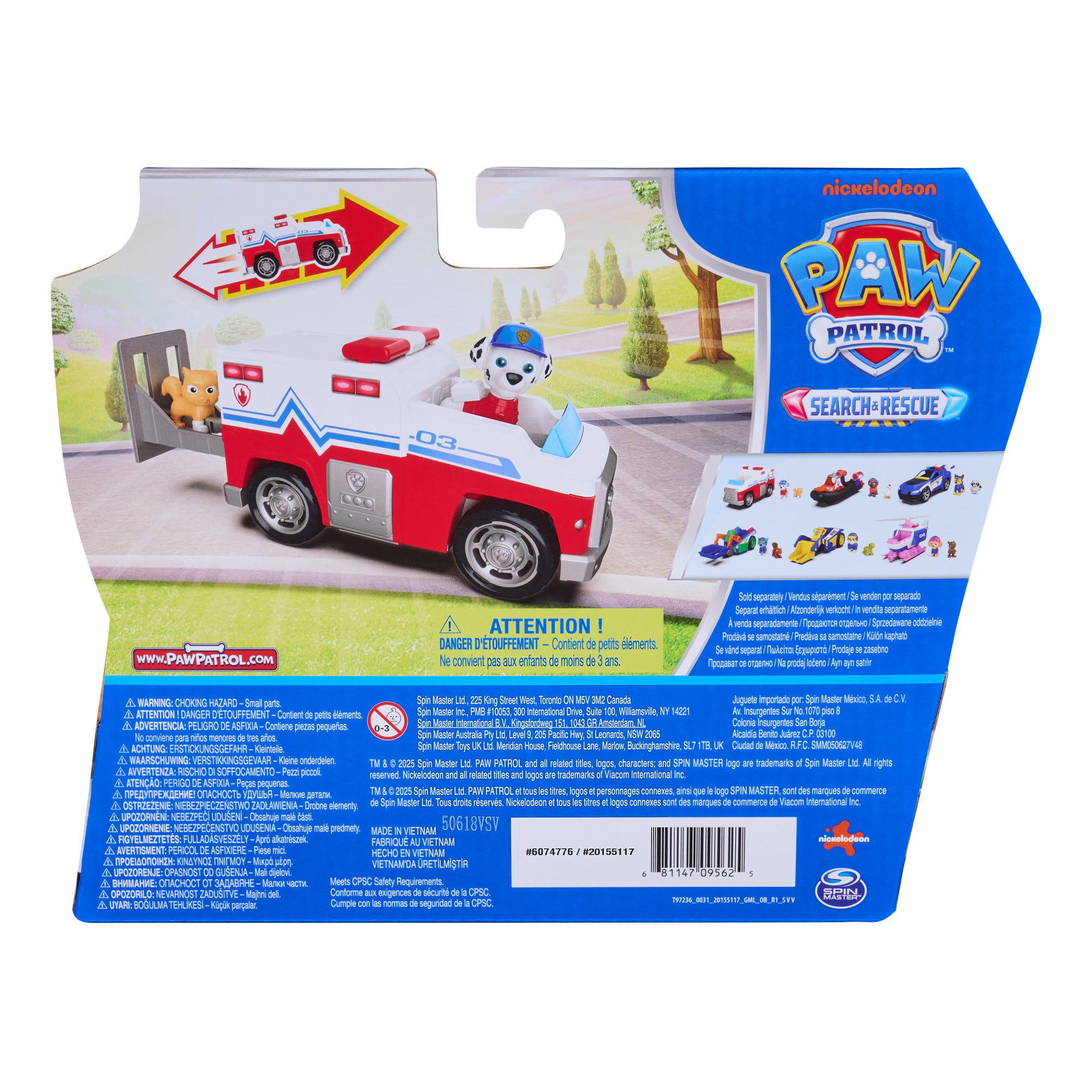 Paw Patrol Search & Rescue Themed Vehicle - Marshall