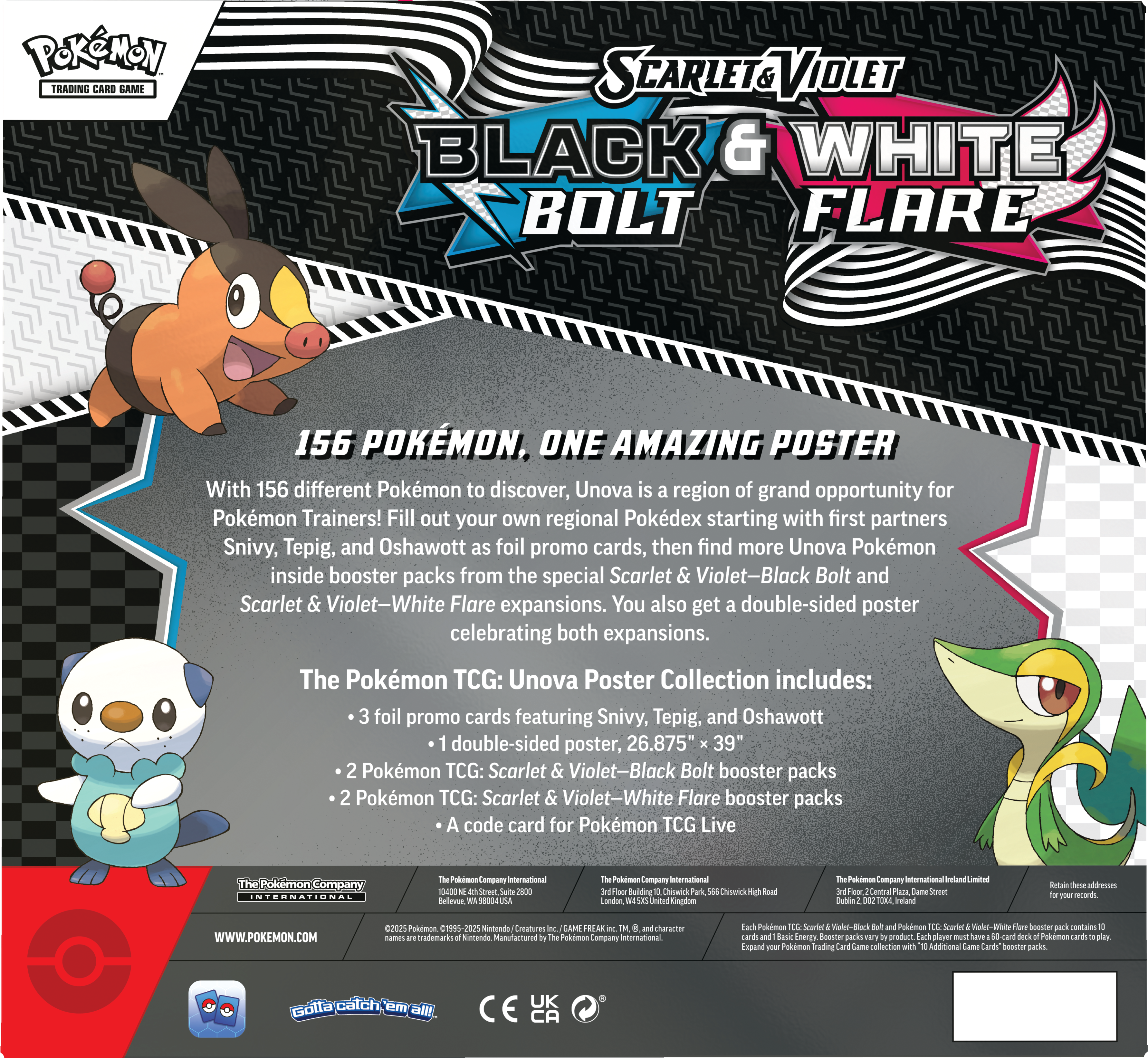 Pokemon Plakatsamling Scarlet & Violet, Black Bolt & White Flare