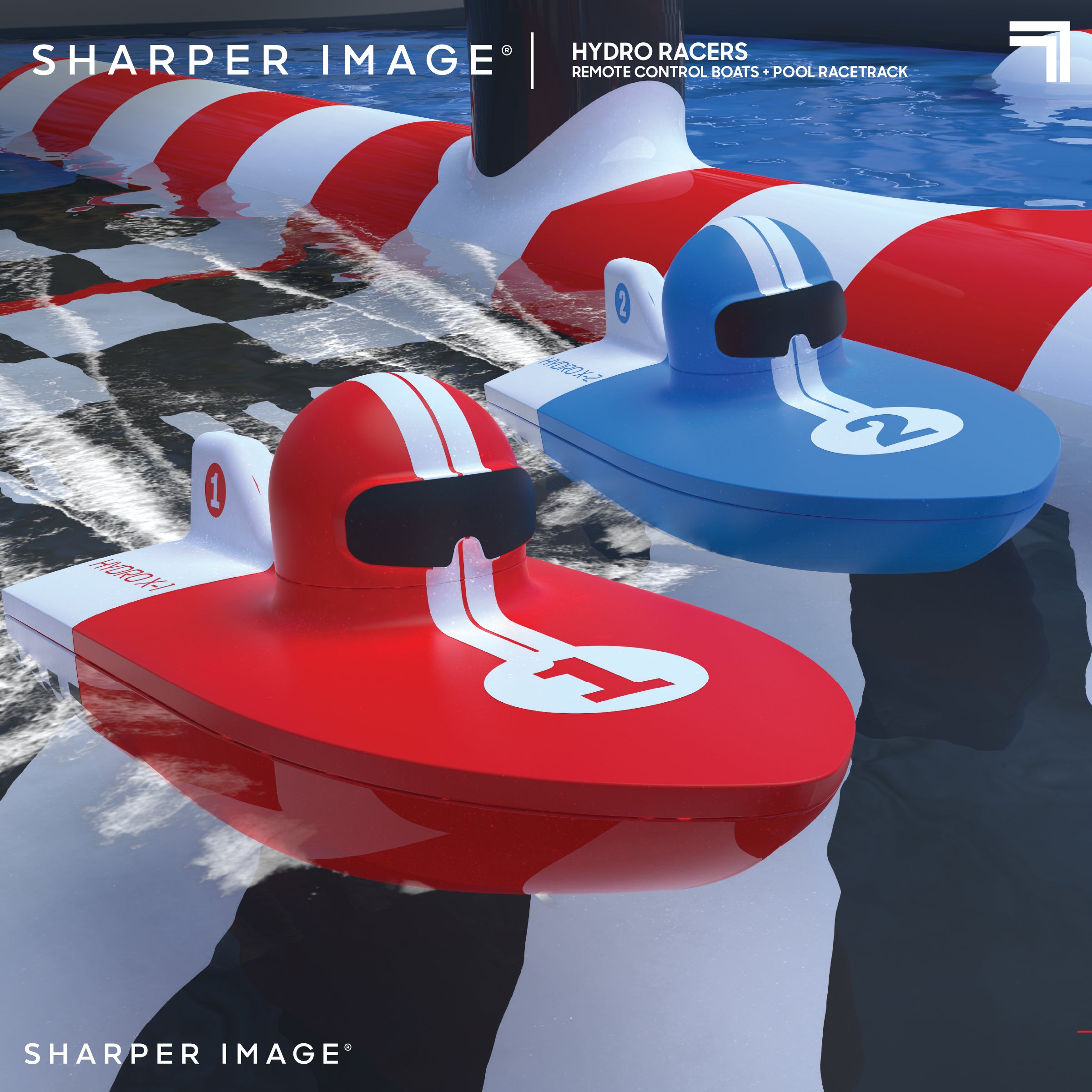 Sharper Image RC Hydro Park Racers med oppblåsbar pool