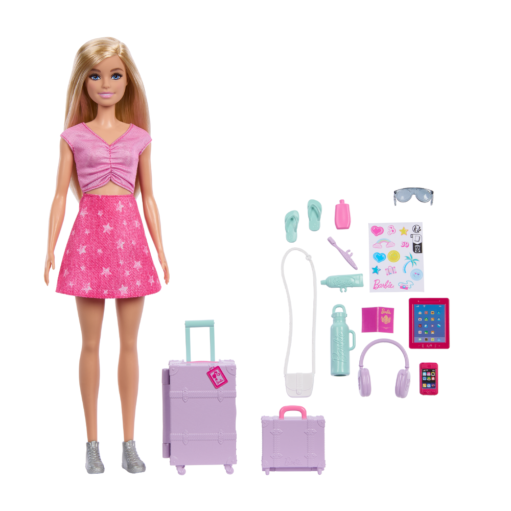 Barbie Limitless Adventure Malibu Motedukke med Reiseutstyr
