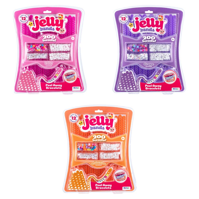 JELLY BANDS Armbånd – Candy, Grape eller Orange Creamsicle