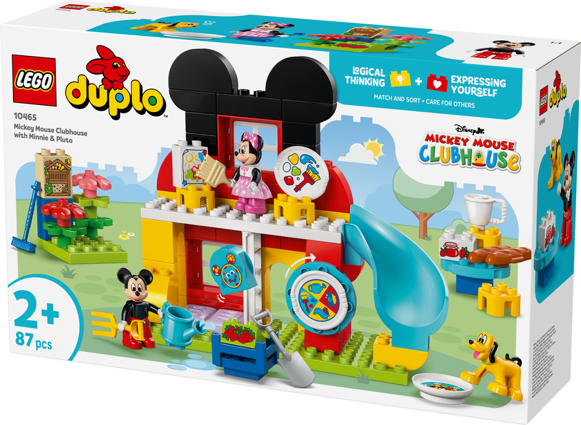 LEGO® DUPLO® │Disney Mikkes Klubbhus med Minni og Pluto, småbarnsleke 10465