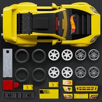 Mattel Brick Shop Speed Series Honda S2000 1:32