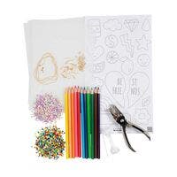 Diy Mix Krympeplastark, Smykker, 1 Pakke.