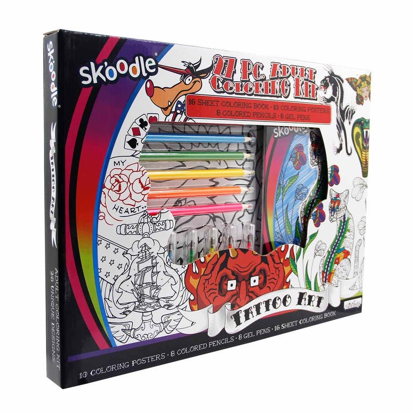 Skoodle, Avansert fargeleggingssett, Tatovering
