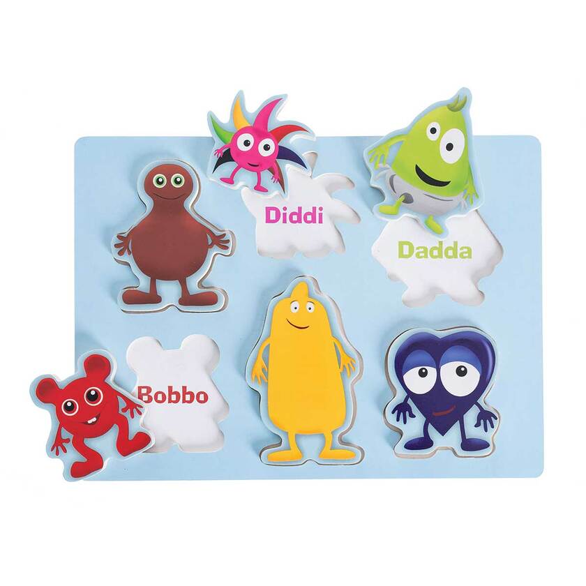 Teddykompaniet, Babblarna- Formpuslespill, 6 figurer, 1–3 år