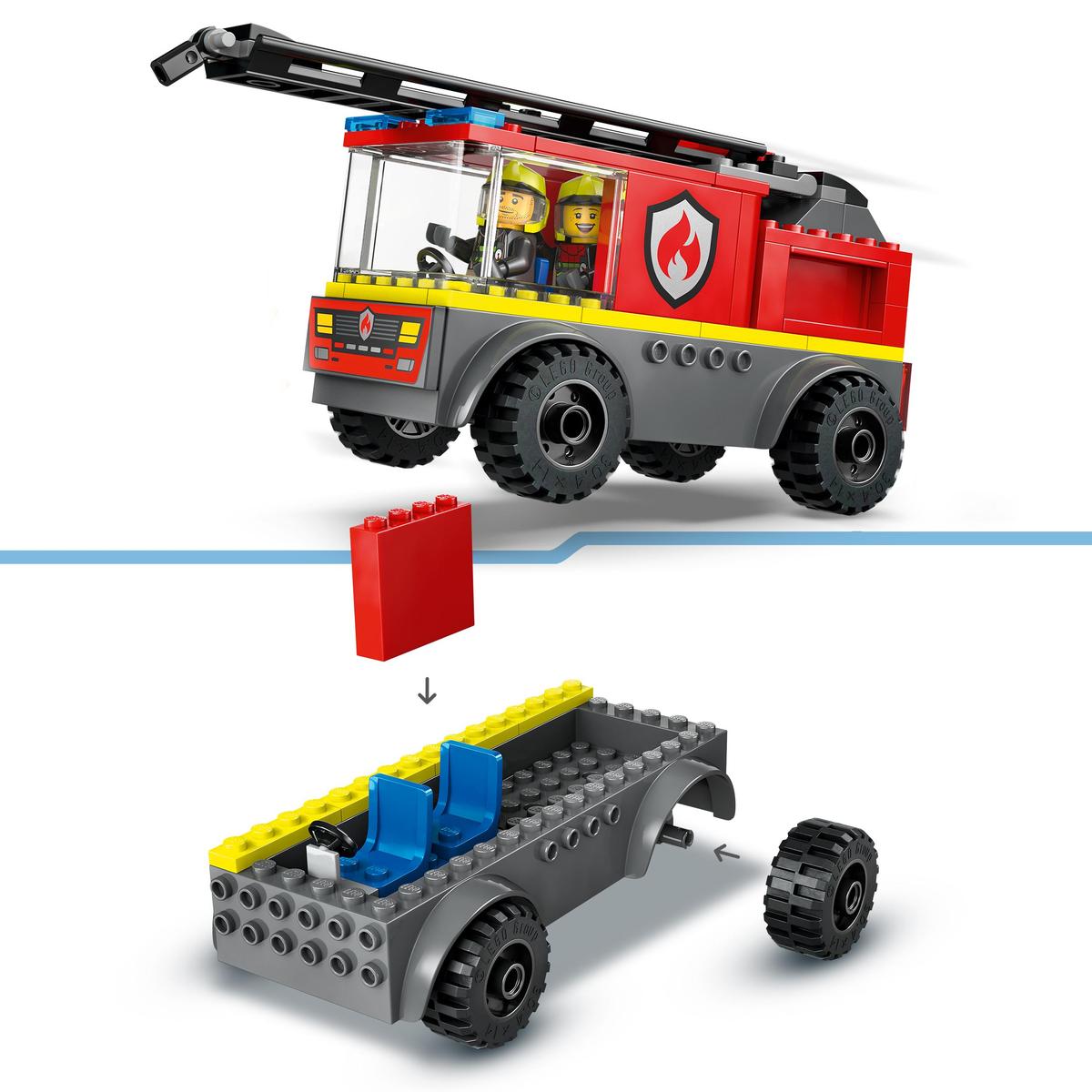 LEGO City Brannvesen 60463, Brannbil med stige