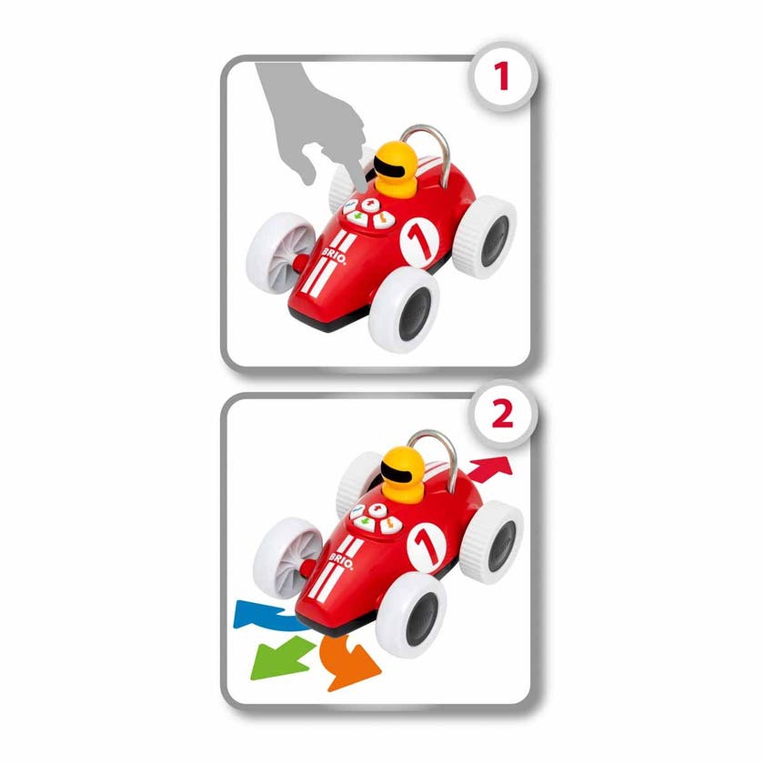 BRIO 30234, Lek & lær actionracer Rød