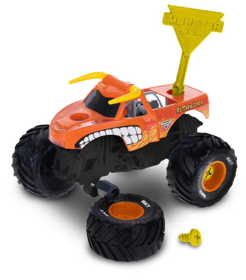 Monster Jam Mechanix 1:32 Build N Rebuild 2-pack