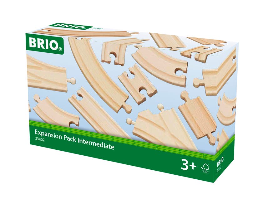 BRIO Påbyggingssett Skinner og sporveksler