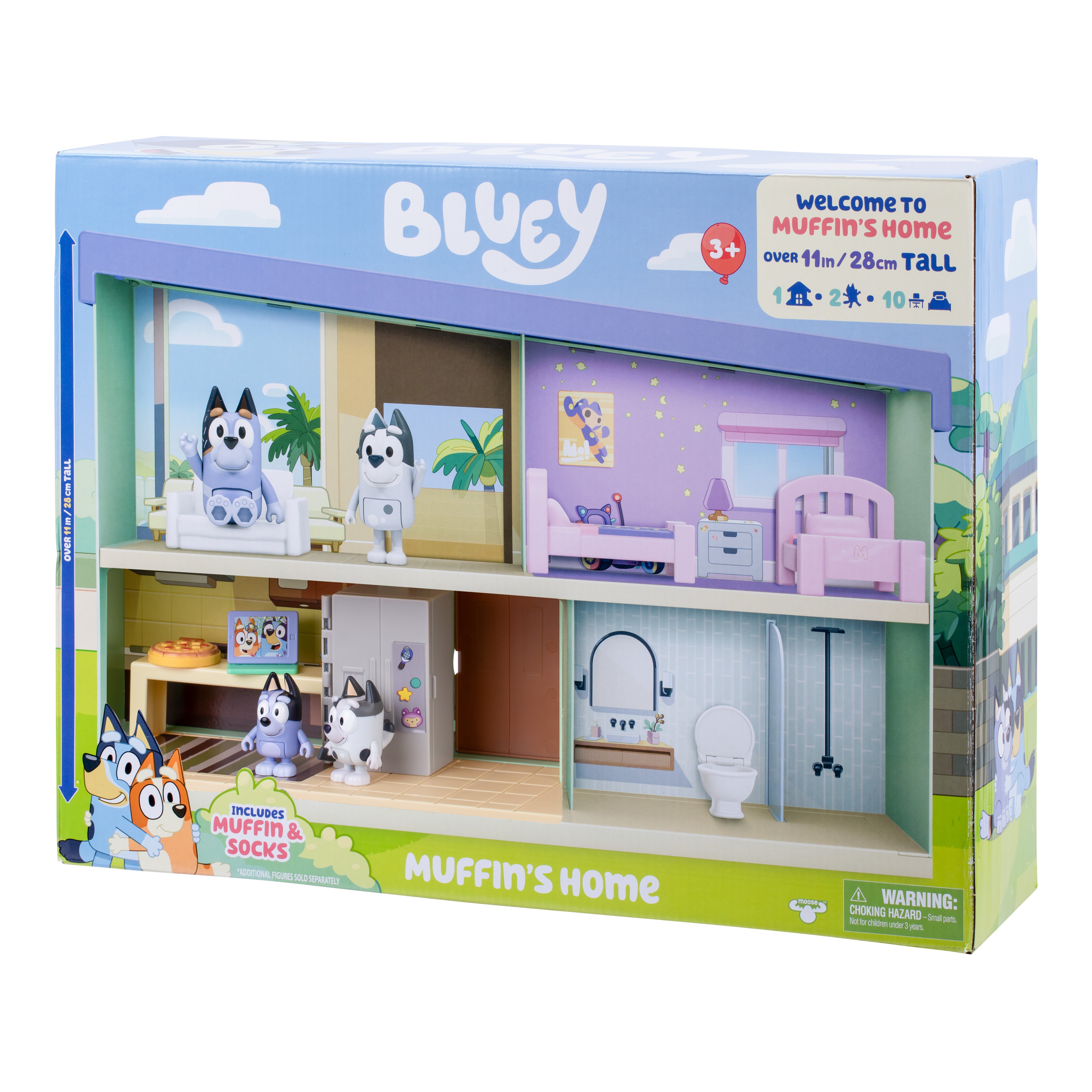 Bluey Muffins House Playset fra 3 år