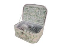 PAP, Blomstret Teservise for 4 med Brett, Metall