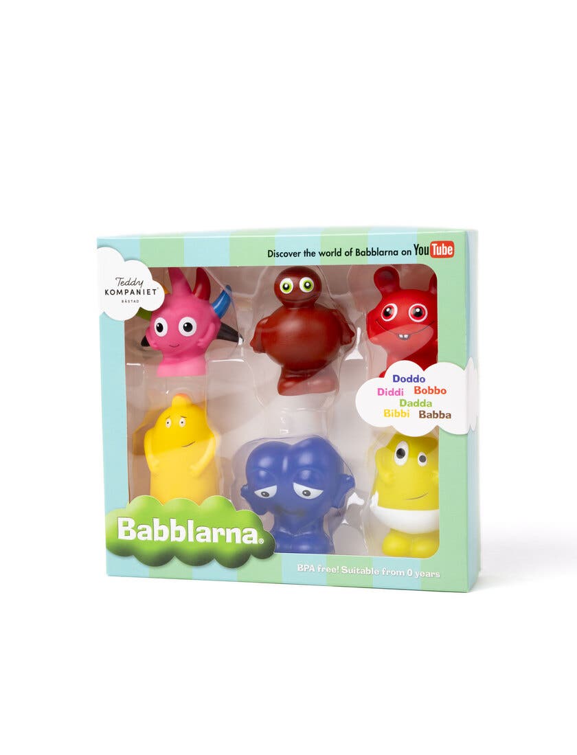 Teddykompaniet, Babblarna- Plastfigurer, BD-miks, 6 stk. ulike