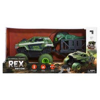 Sharper Image Rex Recon radiostyrt lastbil med dinosaur