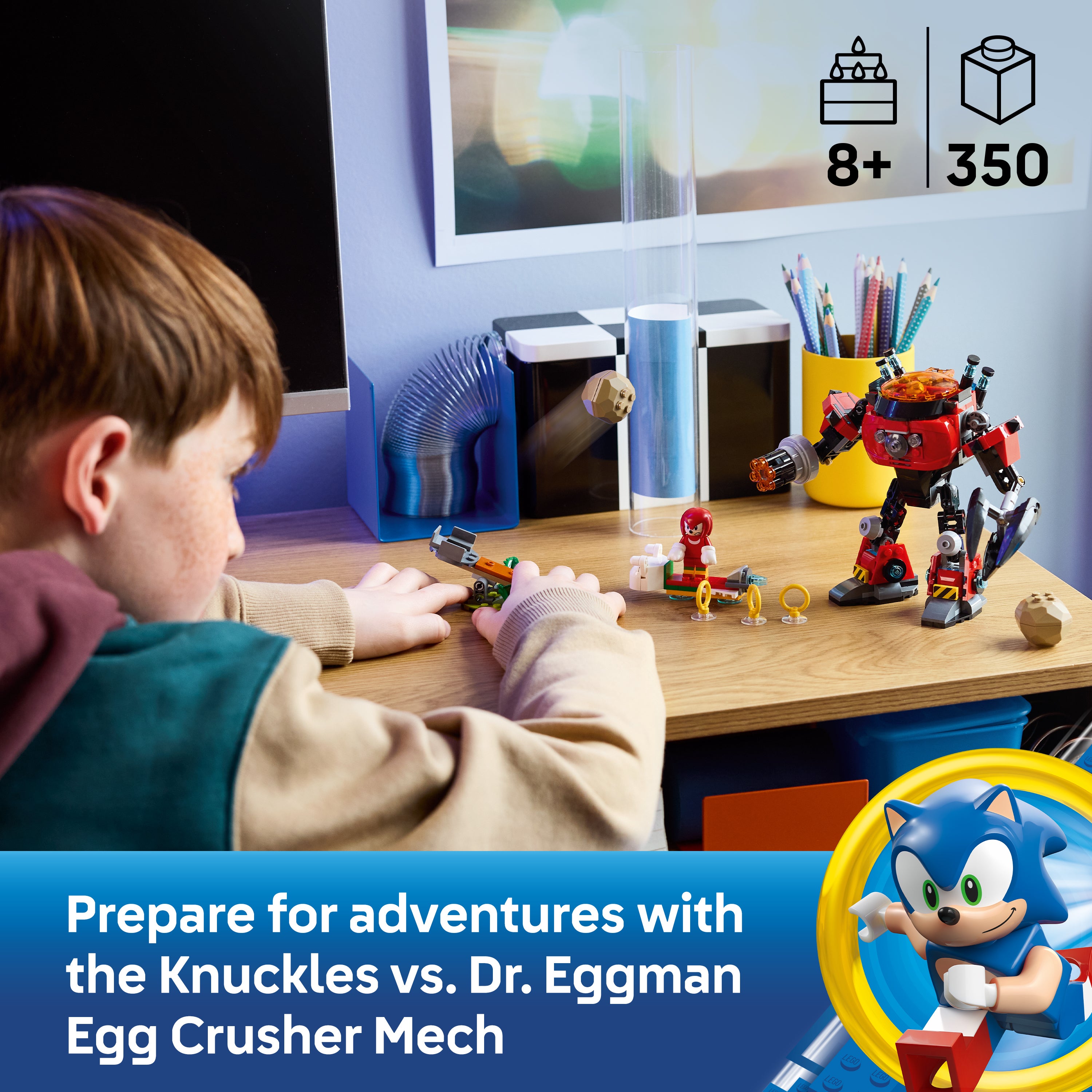 LEGO Sonic the Hedgehog™ 77005, Knuckles mot Dr. Eggmans Egg Crusher-robot