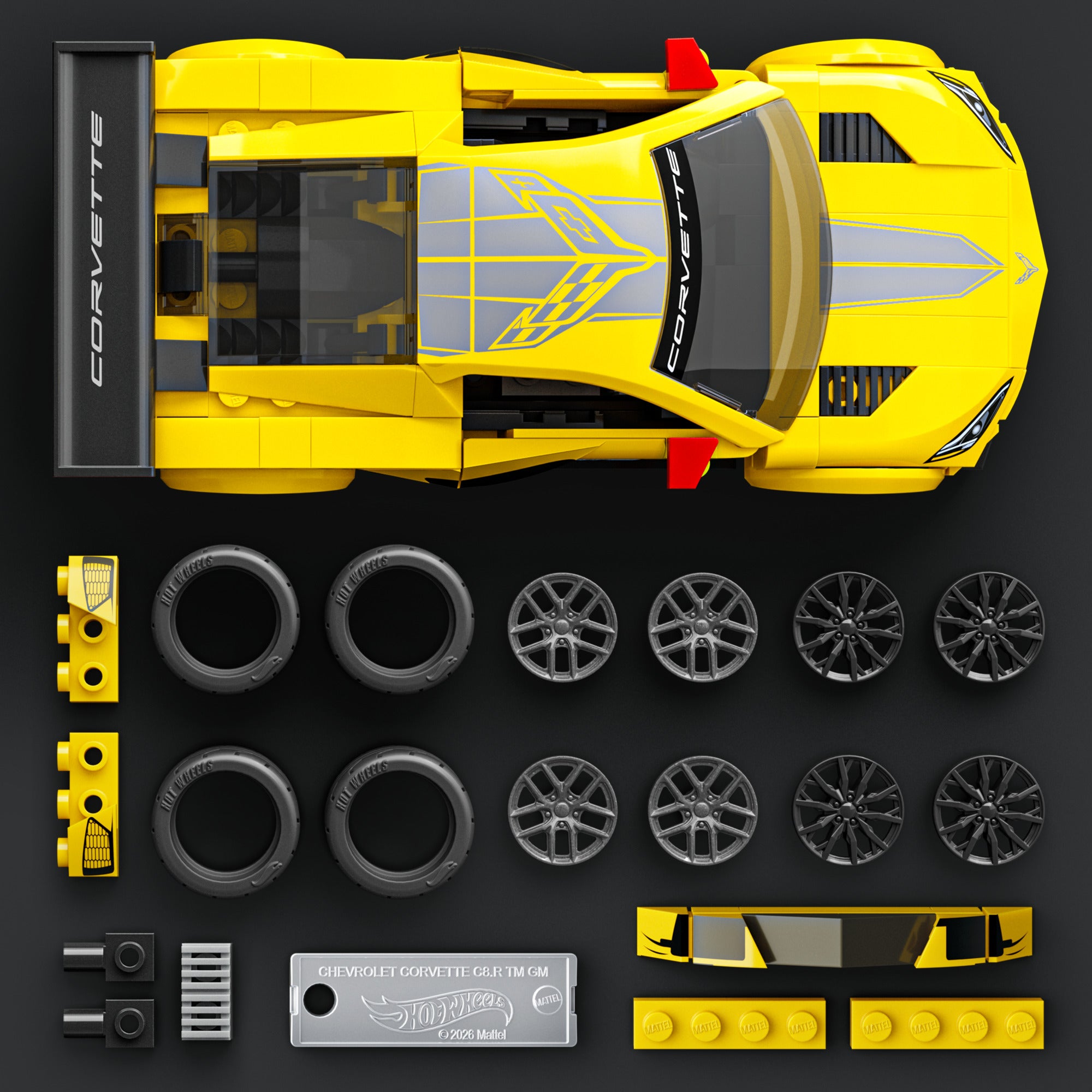Hot Wheels Corvette C8.R byggesett