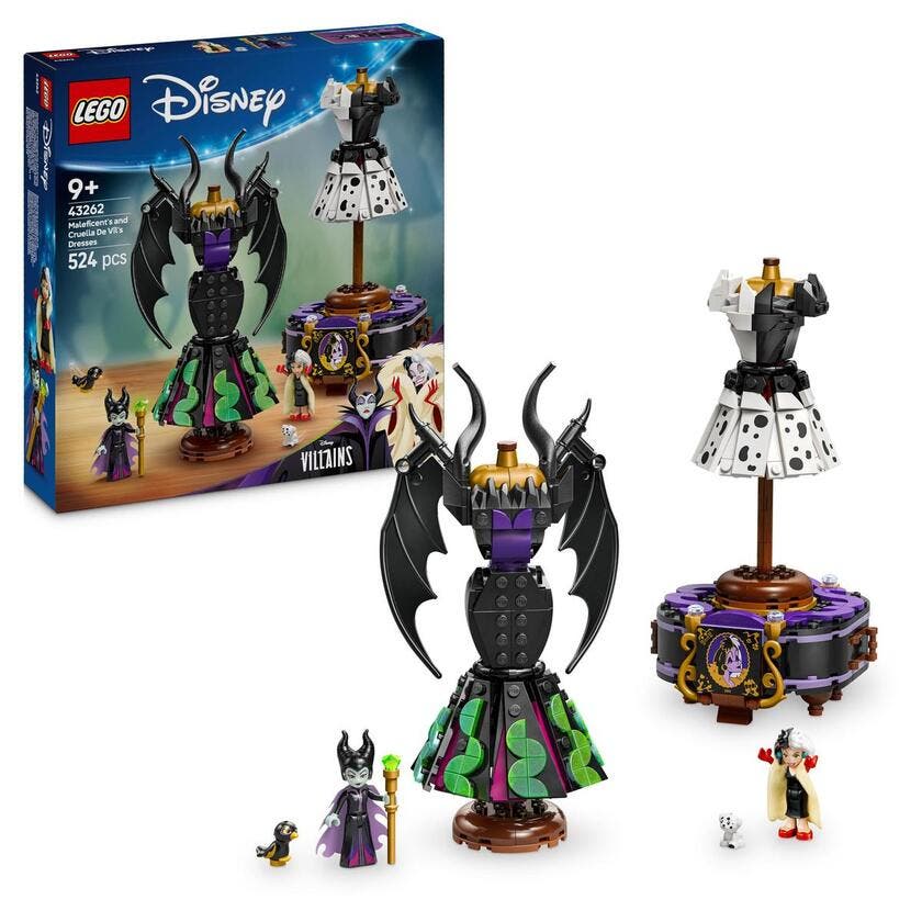LEGO Disney Classic Disney™ 43262, Maleficents og Cruella De Vils kjoler