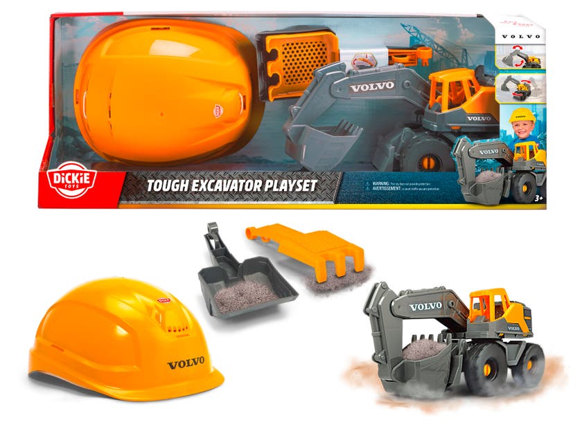 Dickie Toys Volvo Tough Gravemaskin Playset
