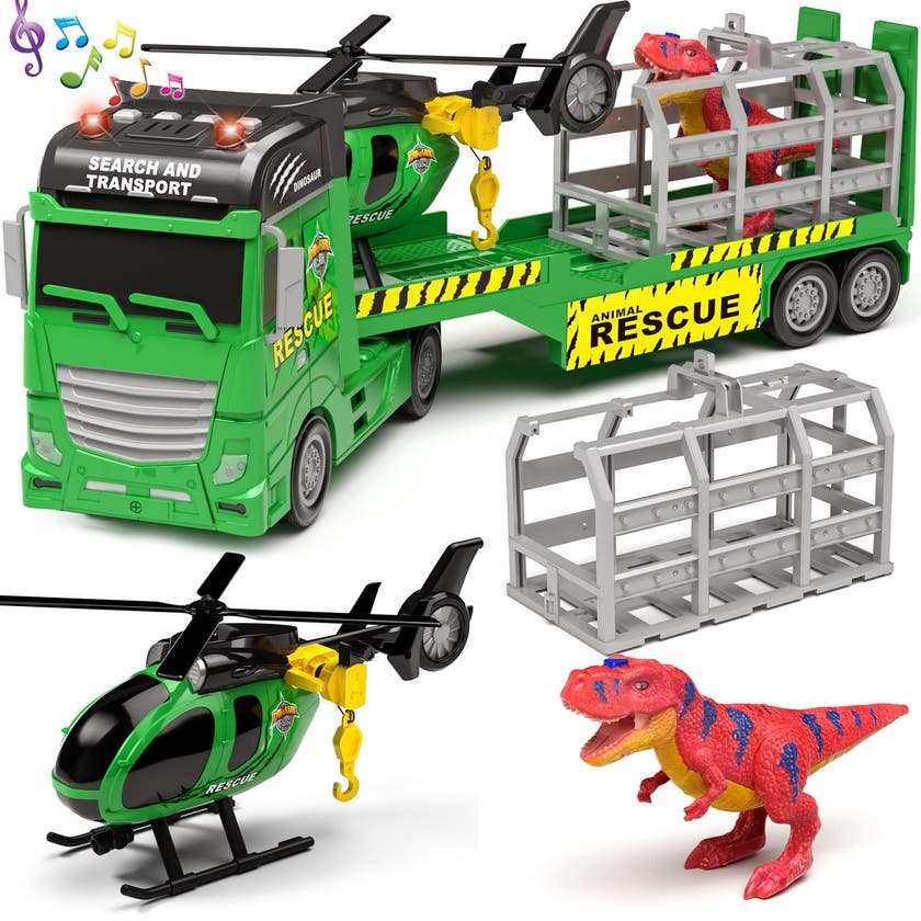 Rapid Speed Dinosaur-lastbil med lys og lyd
